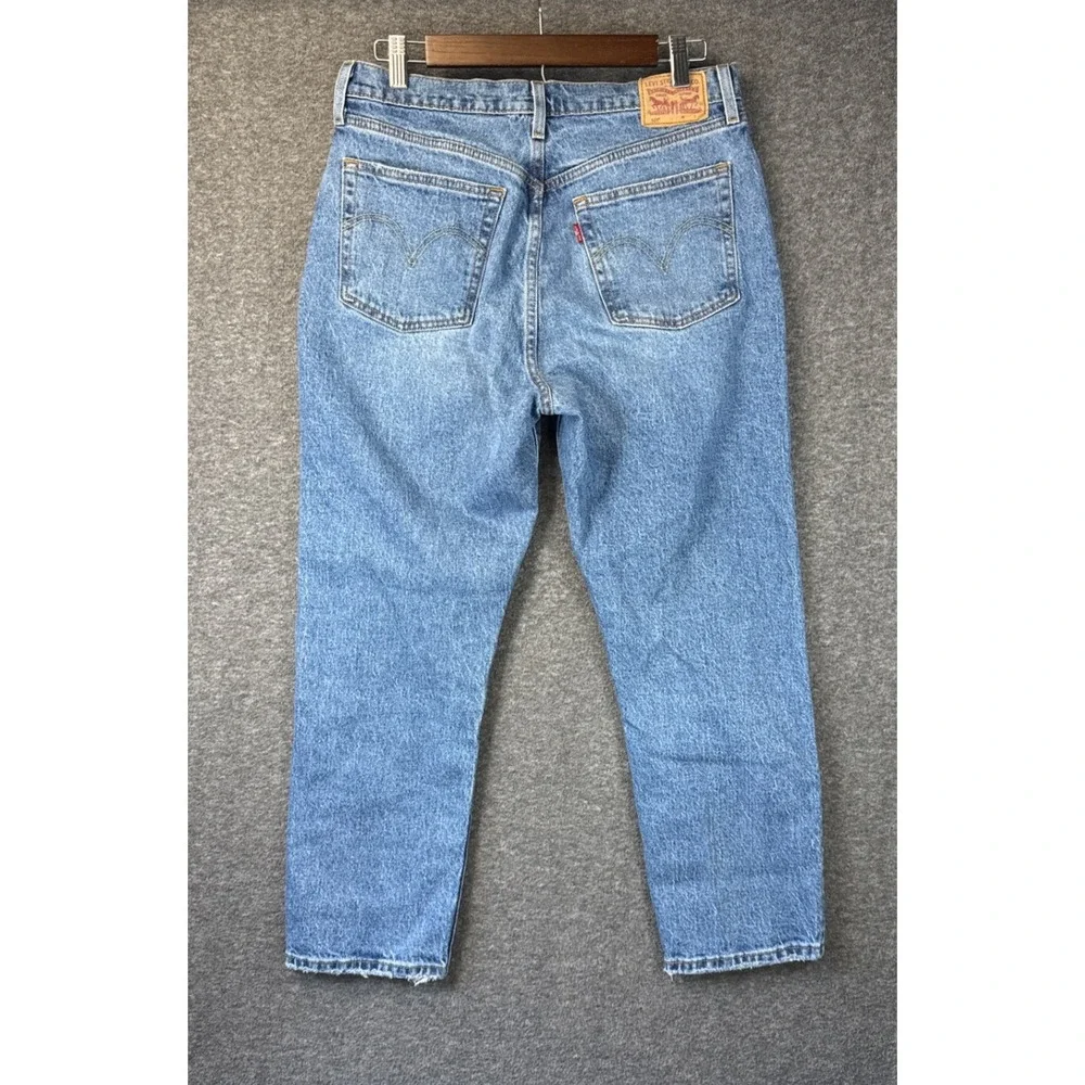 Levi's 501 Original Fit Jeans Men 30 Blue Straight Leg Button Fly Denim Academia